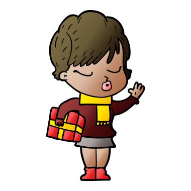 çizgi film gözleri kadınla kapat