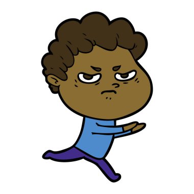 vektör çizim karikatür kızgın adam