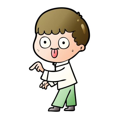 vektör çizim karikatür adam bakıyor