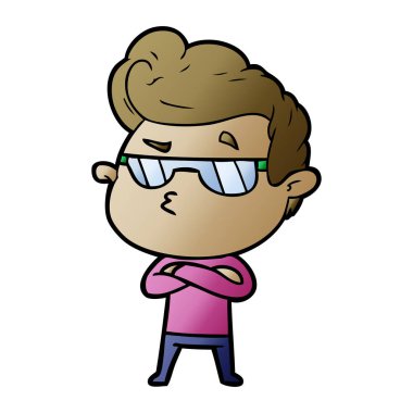 vektör çizim karikatür adam