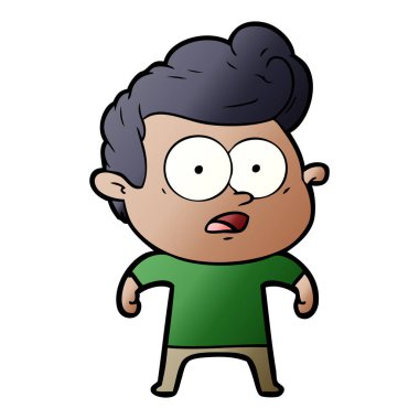 vektör çizim karikatür bakan adam