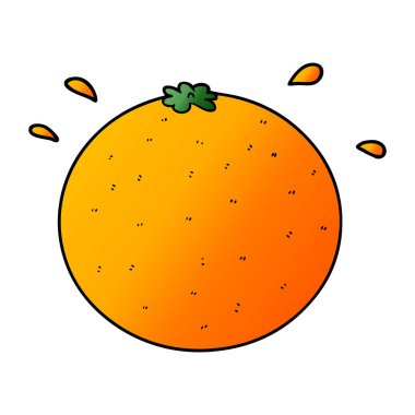 çizgi film turuncu vektör çizim