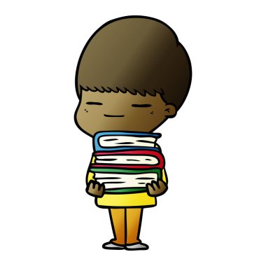 vektör çizim karikatür kendini beğenmiş çocuk