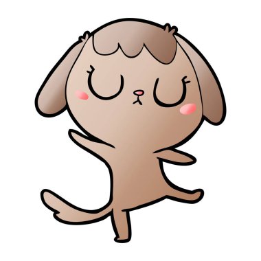 Çizgi film köpeğinin vektör çizimi