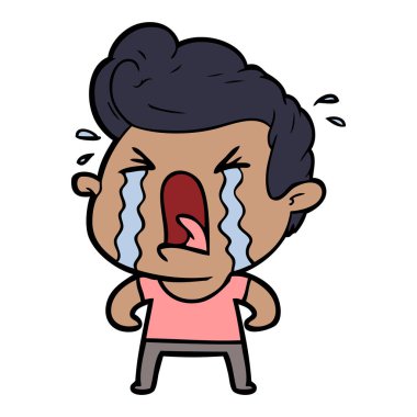 vektör çizim karikatür adam