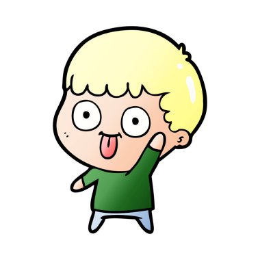 çizgi film çocuk vektör çizim