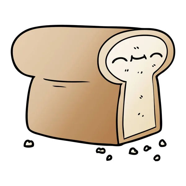 Cartoon Loaf Bread — Stock Vector