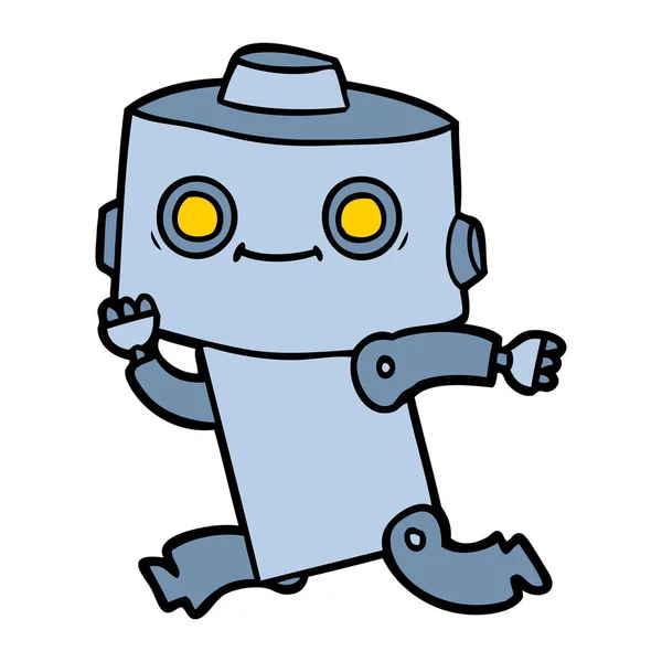 Vector Illustratie Van Cartoon Robot — Stockvector