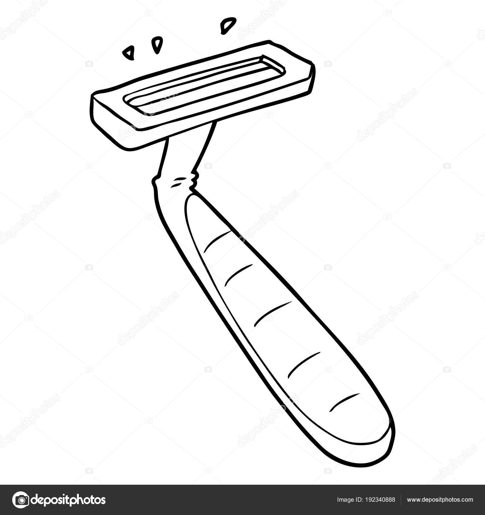 漫画使い捨てカミソリのベクトル イラスト ストックベクター C Lineartestpilot 192340888