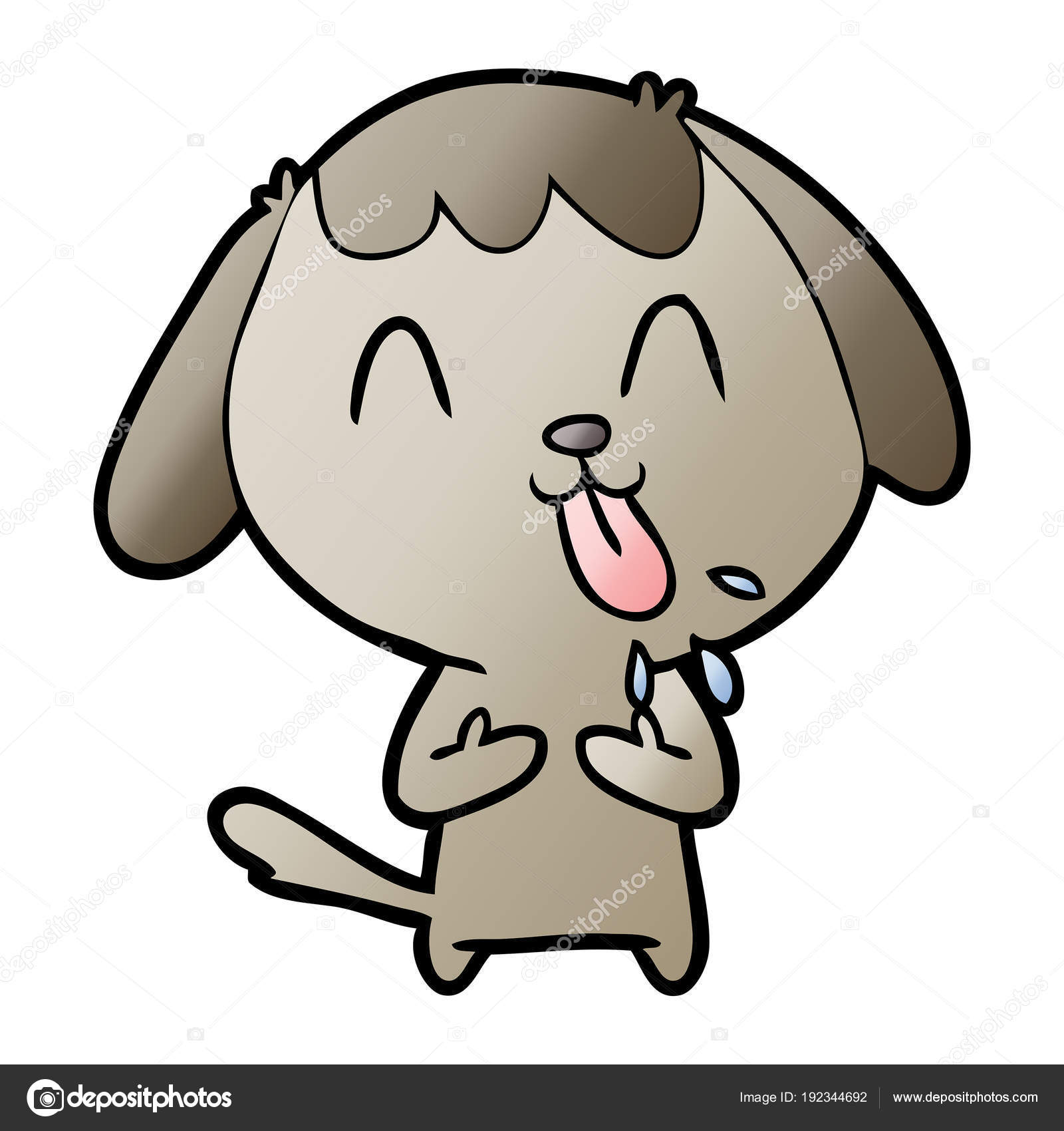 Illustration Vectorielle Chien Dessin Animé Mignon Image