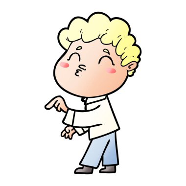 vektör çizim karikatür adam