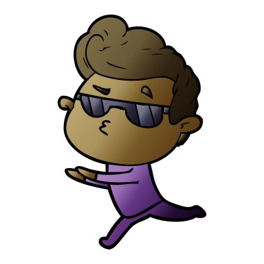 vektör çizim karikatür adam