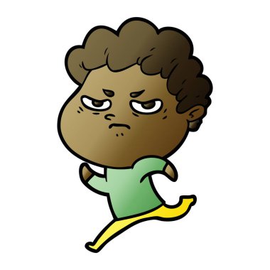 vektör çizim karikatür kızgın adam