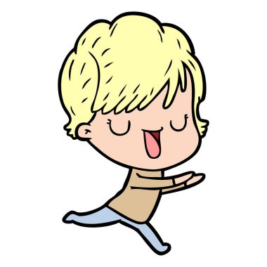 vektör çizim karikatür kadın söz