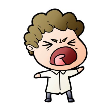 vektör çizim karikatür adam