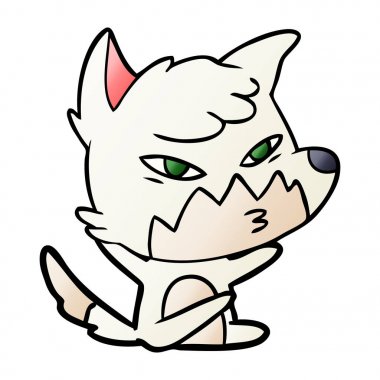 Akıllı karikatür fox vektör çizim