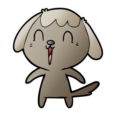 Çizgi film köpeğinin vektör çizimi