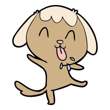 Çizgi film köpeğinin vektör çizimi