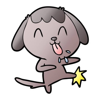 Çizgi film köpeğinin vektör çizimi