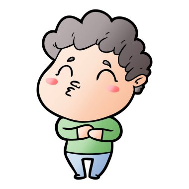 vektör çizim karikatür adam