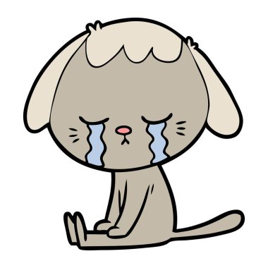 Çizgi film köpeğinin vektör çizimi