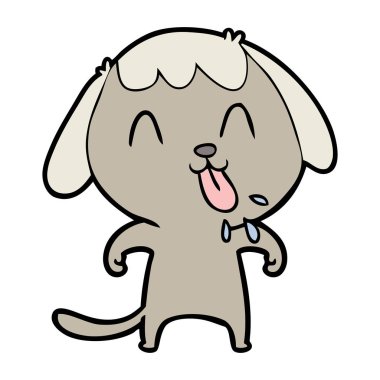 Çizgi film köpeğinin vektör çizimi