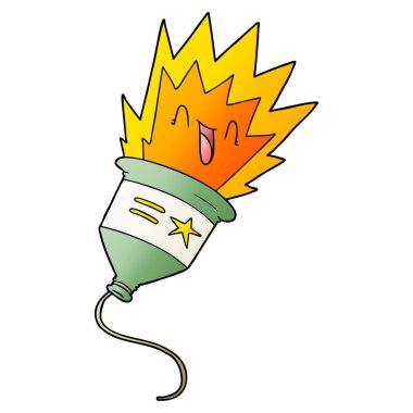 parti popper karikatür vektör çizim