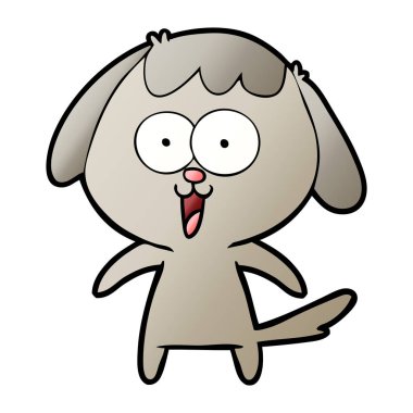 Çizgi film köpeğinin vektör çizimi