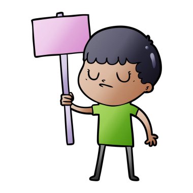 çizgi film afişini huysuz çocukla