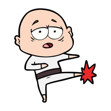 yorgun kel adam çizgi film