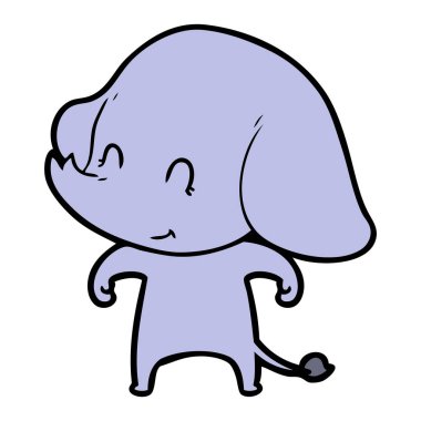 Çizgi film karakterinin vektör çizimi