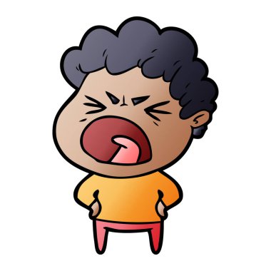 vektör çizim karikatür adam