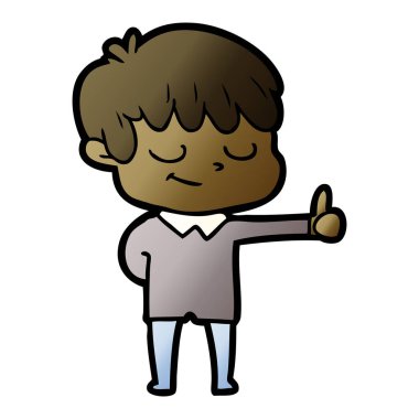 vektör çizim karikatür mutlu çocuk