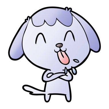 Çizgi film köpeğinin vektör çizimi