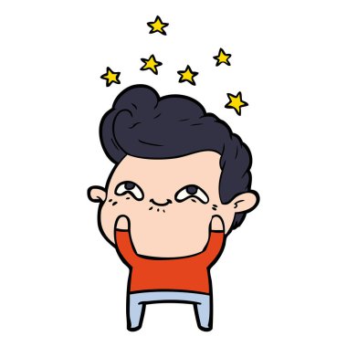 vektör çizim karikatür adam