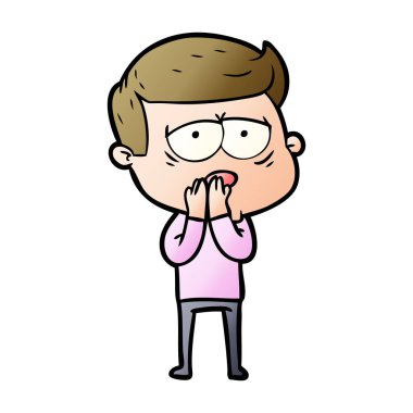 vektör çizim karikatür adam