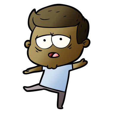 vektör çizim karikatür adam