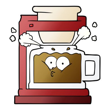 Buharlı sıcak kahve kabı