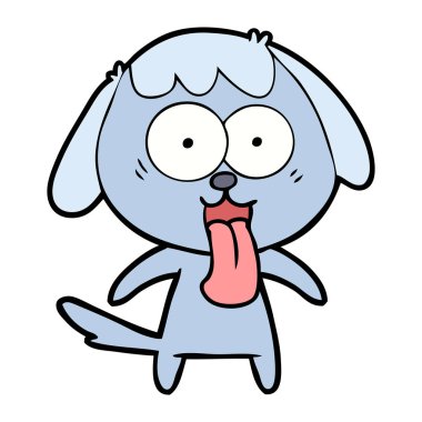 Çizgi film köpeğinin vektör çizimi