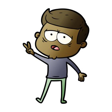 vektör çizim karikatür adam