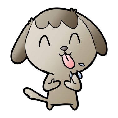 Çizgi film köpeğinin vektör çizimi