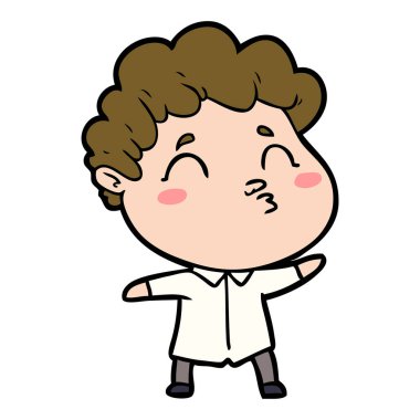 vektör çizim karikatür adam