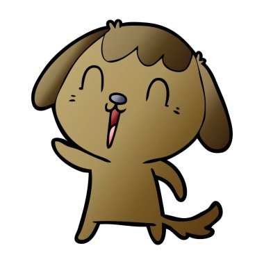 Çizgi film köpeğinin vektör çizimi