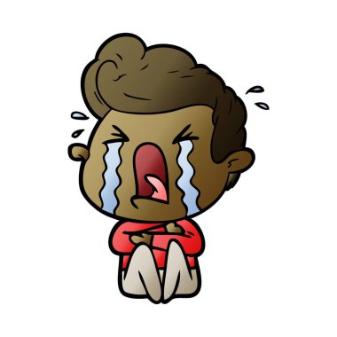 vektör çizim karikatür adam