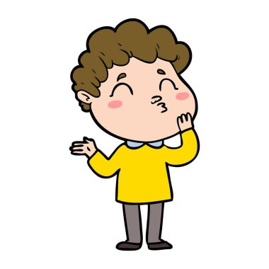 vektör çizim karikatür adam