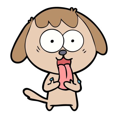 Çizgi film köpeğinin vektör çizimi