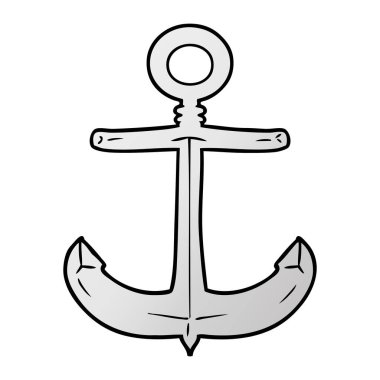 vektör çizim karikatür çapa