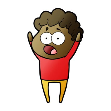 çizgi film adam sürpriz nefes nefese