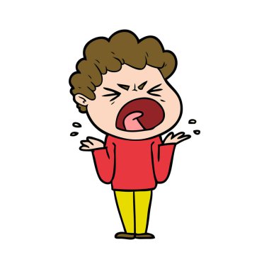 vektör çizim karikatür adam