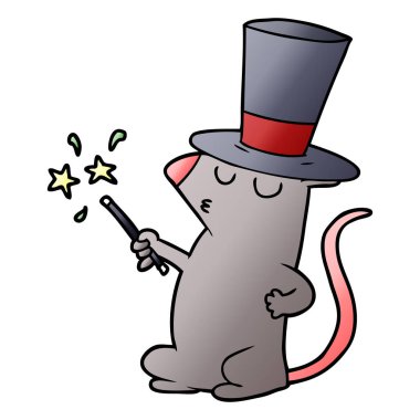 Çizgi film faresinin vektör çizimi